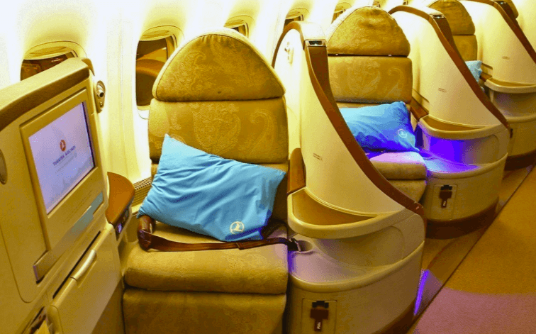 Top first class seats flying out of IKA