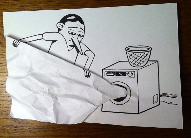 Clever 3D drawings to trick your mind