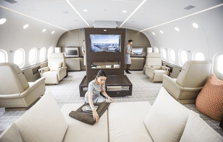 $26,000 per hour Dreamliner Airline penthouse
