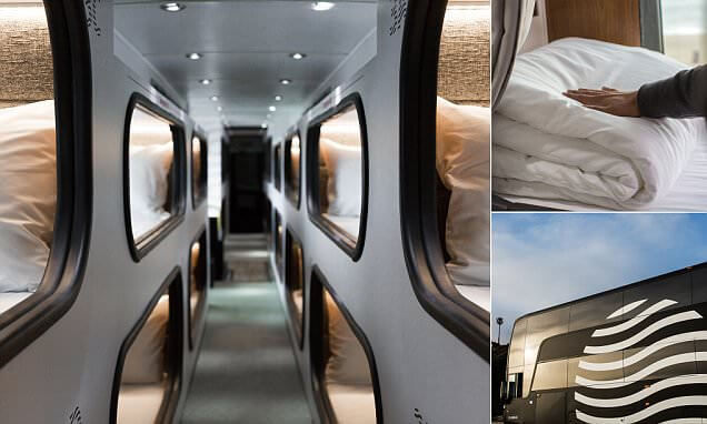 Five star 'moving hotel' sleeper bus