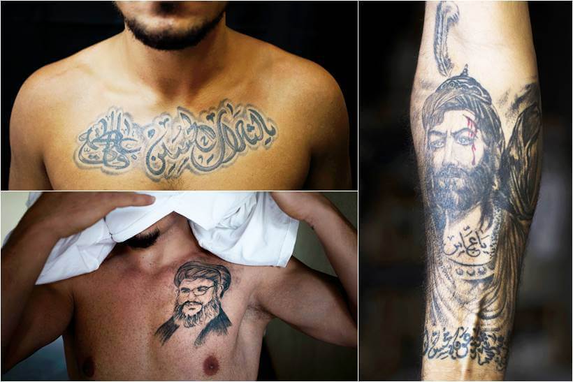 Shiite muslim tattoos in Lebanon