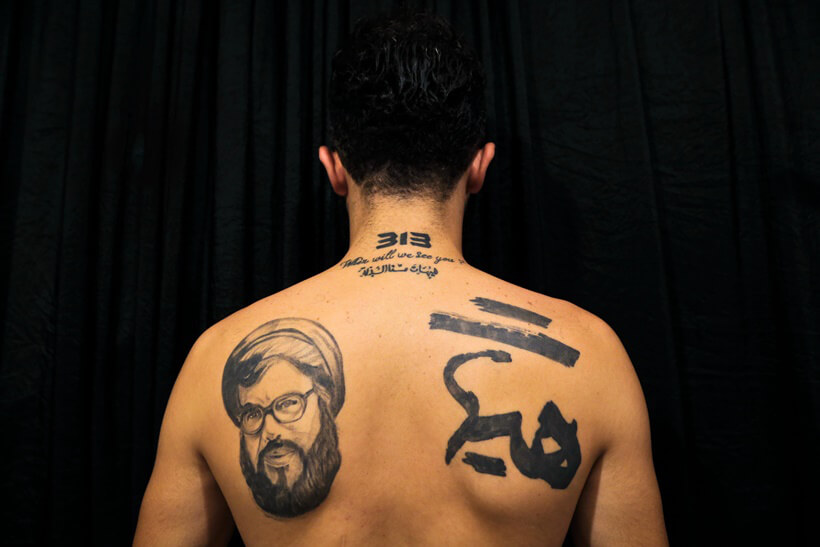 Shiite muslim tattoos in Lebanon