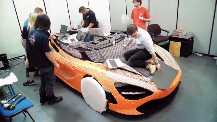 Life-size McLaren supercar in Lego