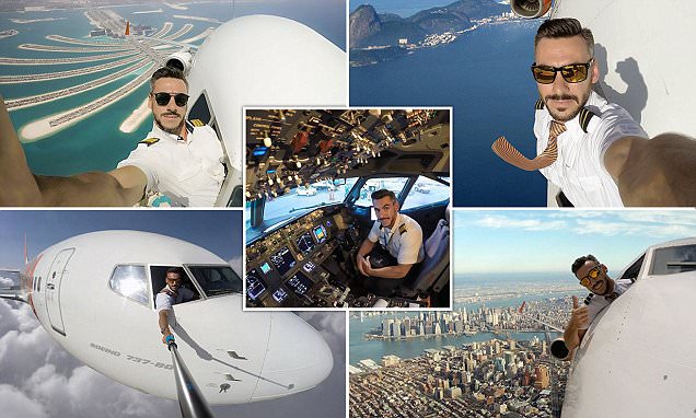 Brazilian pilot that takes crazy selfies