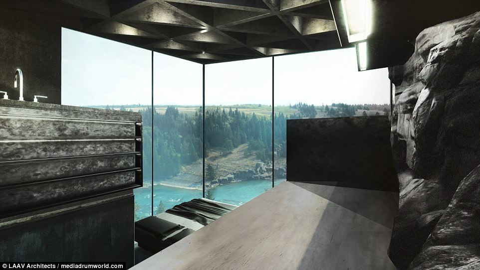 Incredible images of stunning cliff cabin