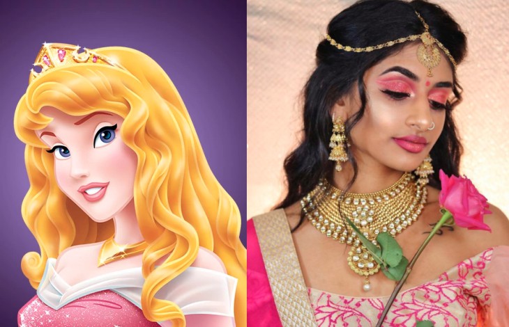 Indian model recreates disney characters