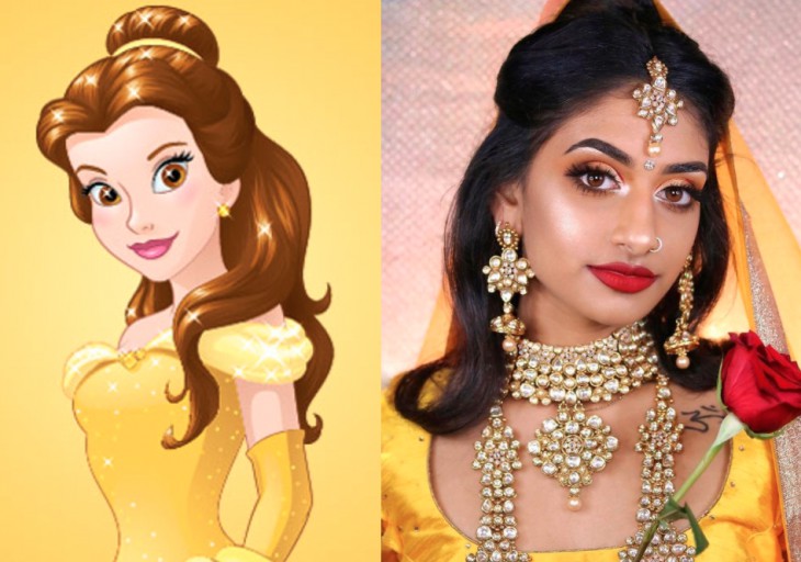 Indian model recreates disney characters