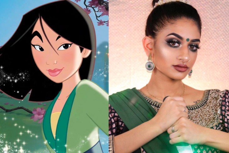 Indian model recreates disney characters