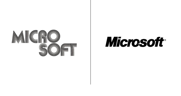 Major brand logos that have changed