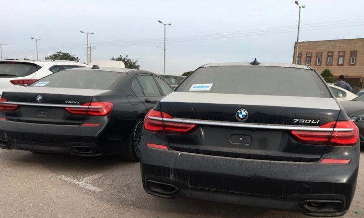 Brand new cars waiting for paperwork