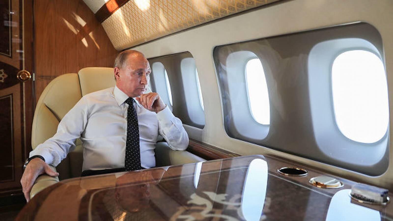 On board President Putin's lavish jet