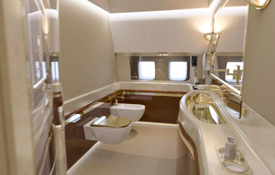 On board President Putin's lavish jet