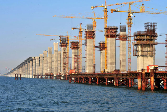 Longest sea crossing bridge cost $20 billion