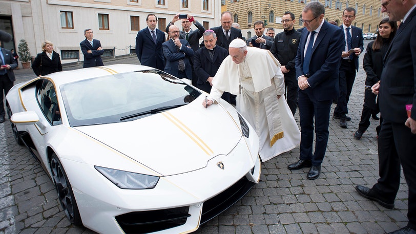 Win a Lamborghini blessed by the Pope