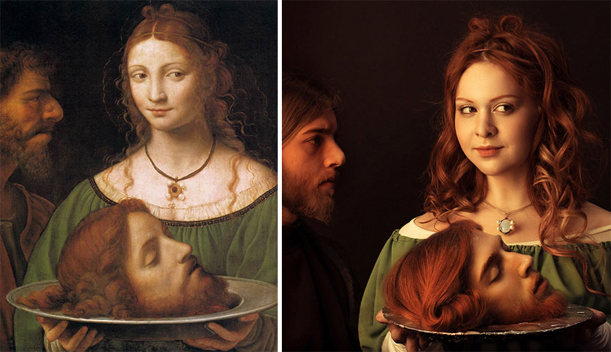 Famous and classic art work recreated