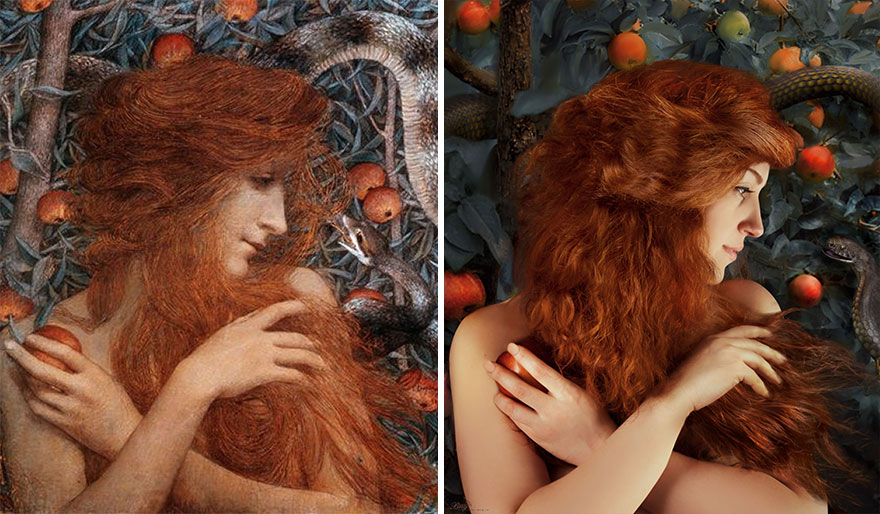 Famous and classic art work recreated