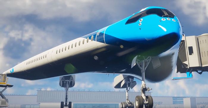 Interesting airline design that uses 20% less fuel