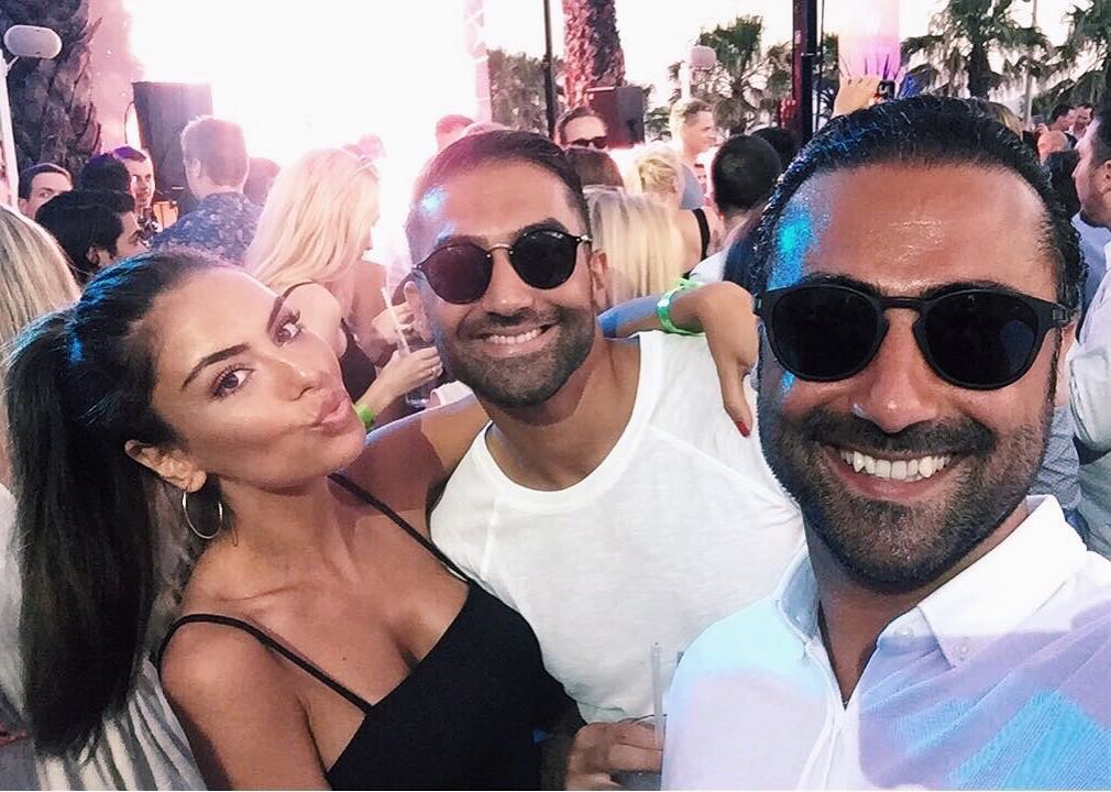 Saman Ghoddos and his beautiful partner