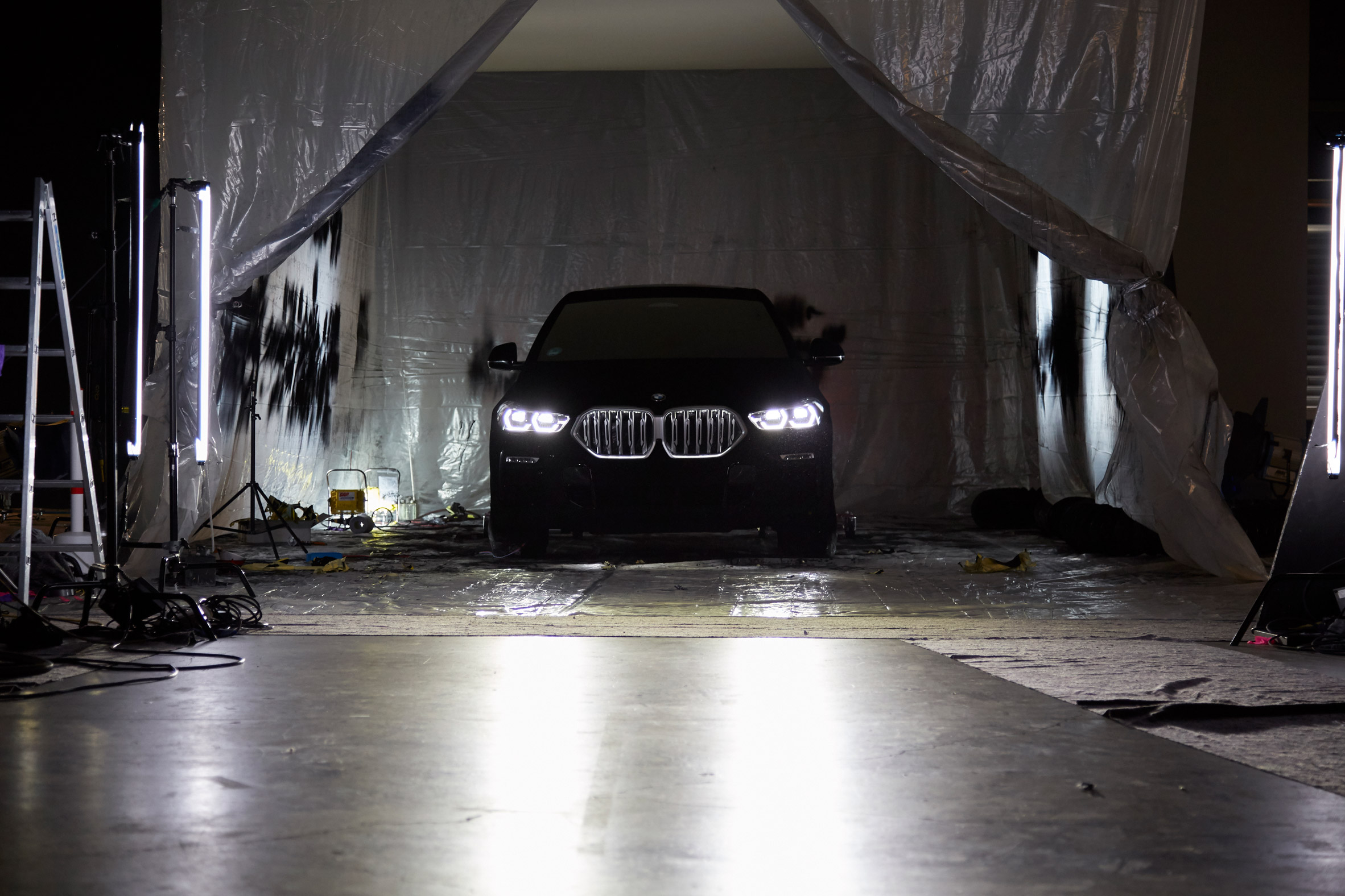 The darkest car in the world is a BMW