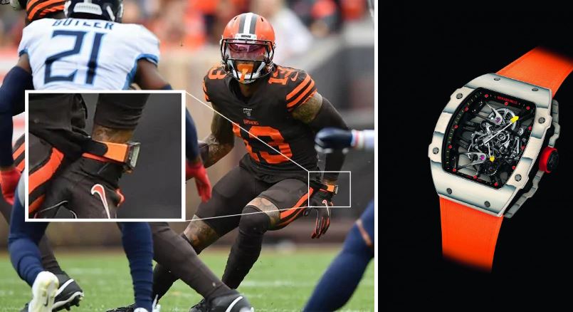 NFL star wears $300,000 watch during a game