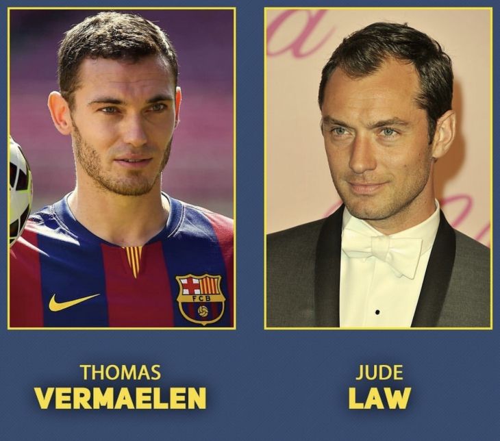 Footballers and celebrities that look identical