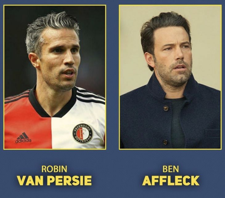 Footballers and celebrities that look identical