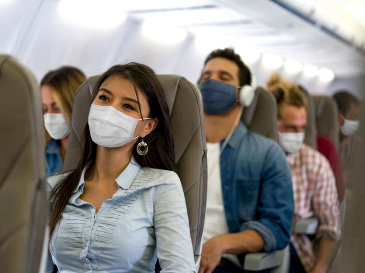 Aviation industry paints mask on airplane campaign