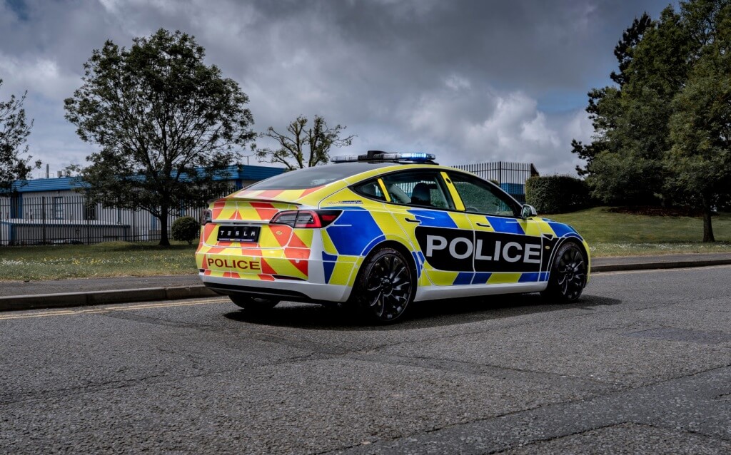 UK police now using the Tesla Model 3