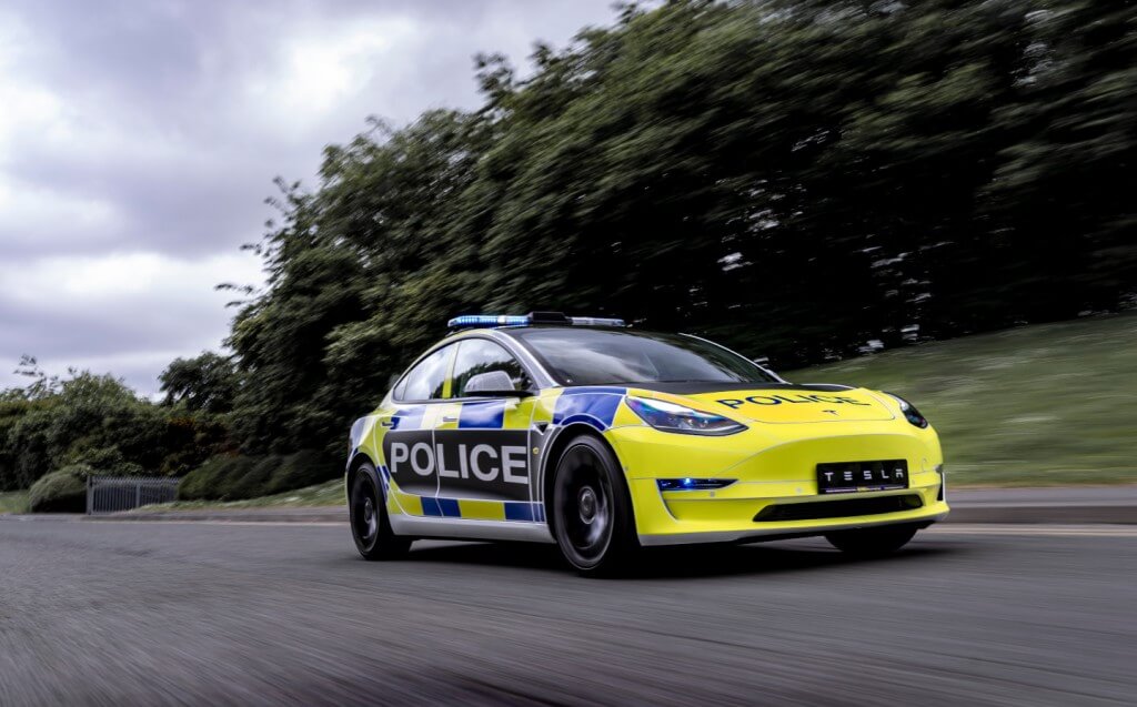 UK police now using the Tesla Model 3