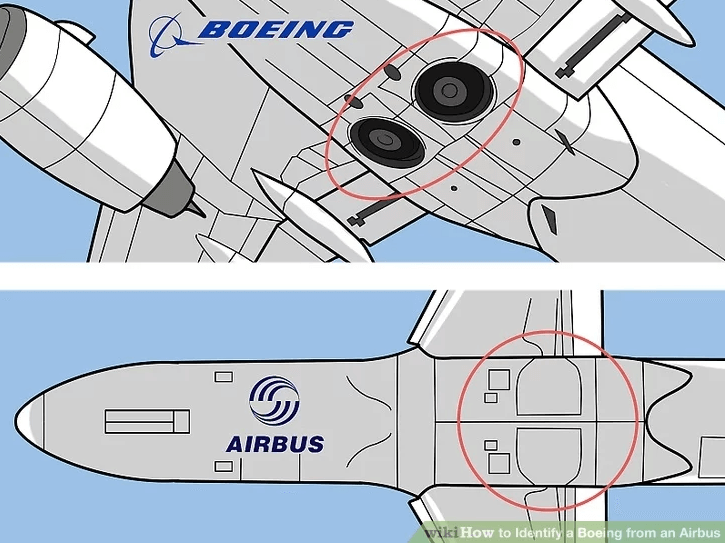 How to tell the difference between an Airbus and a Boeing